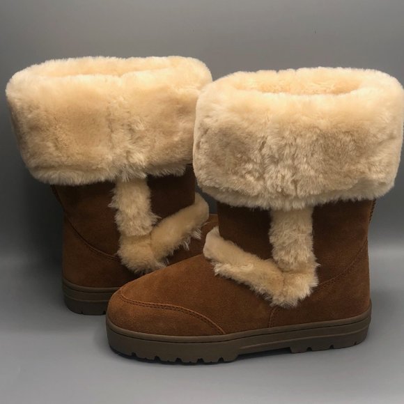 Style and Co. Whitty Chestnut Winter Boots - Picture 6 of 9